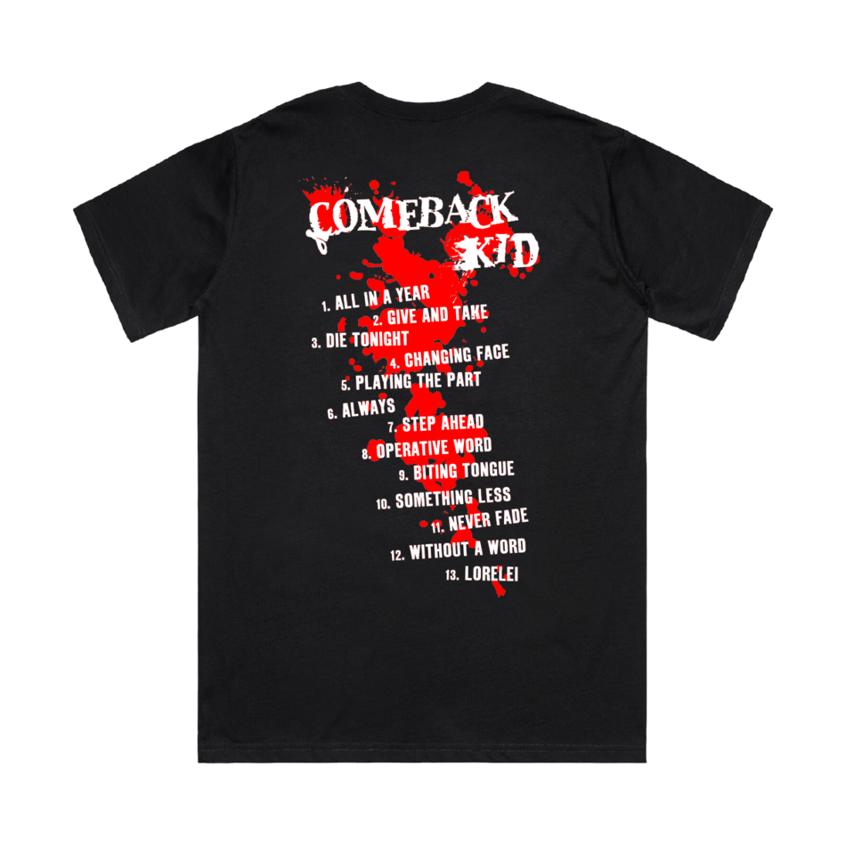 Back design of Comeback Kid - "Turn It Around" T-Shirt - Imprint Merch - E-commerce